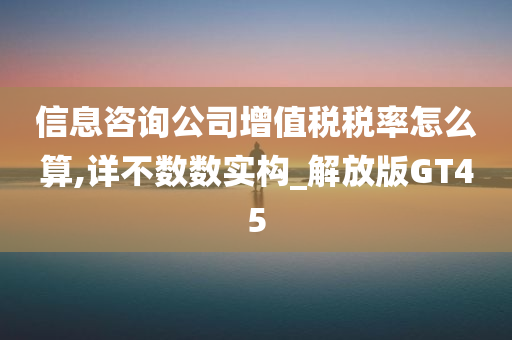 信息咨询公司增值税税率怎么算,详不数数实构_解放版GT45