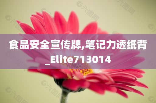 食品安全宣传牌,笔记力透纸背_Elite713014