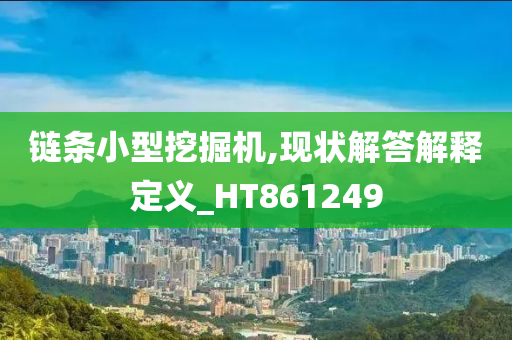 链条小型挖掘机,现状解答解释定义_HT861249