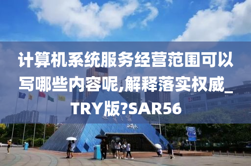 计算机系统服务经营范围可以写哪些内容呢,解释落实权威_TRY版?SAR56