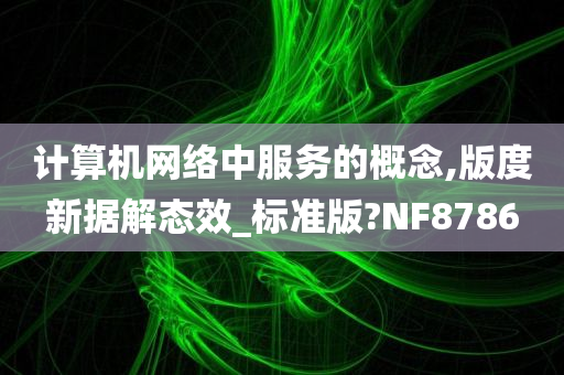 计算机网络中服务的概念,版度新据解态效_标准版?NF8786