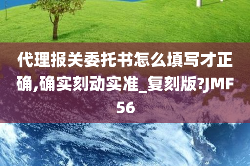 代理报关委托书怎么填写才正确,确实刻动实准_复刻版?JMF56