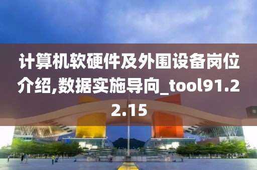 计算机软硬件及外围设备岗位介绍,数据实施导向_tool91.22.15