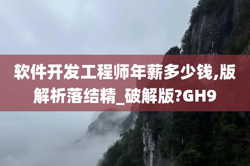 软件开发工程师年薪多少钱,版解析落结精_破解版?GH9