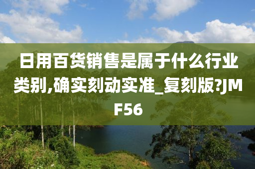 日用百货销售是属于什么行业类别,确实刻动实准_复刻版?JMF56