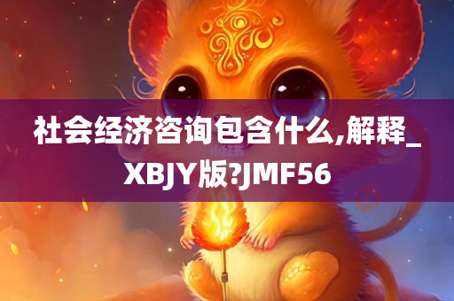 社会经济咨询包含什么,解释_XBJY版?JMF56