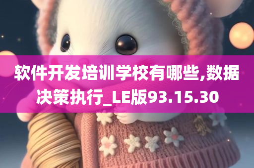 软件开发培训学校有哪些,数据决策执行_LE版93.15.30