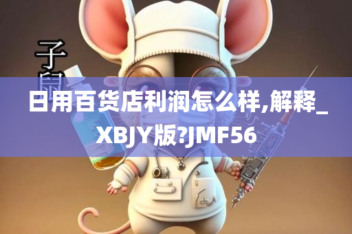 日用百货店利润怎么样,解释_XBJY版?JMF56