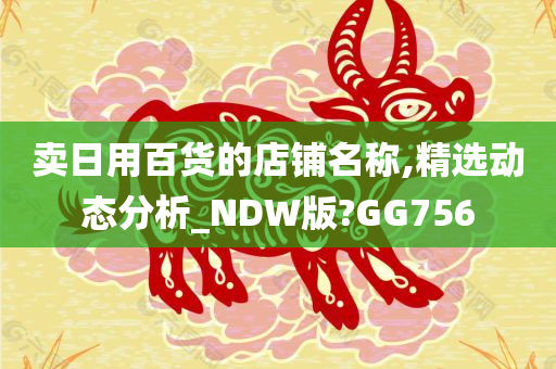 卖日用百货的店铺名称,精选动态分析_NDW版?GG756