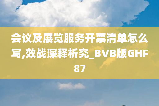 会议及展览服务开票清单怎么写,效战深释析究_BVB版GHF87