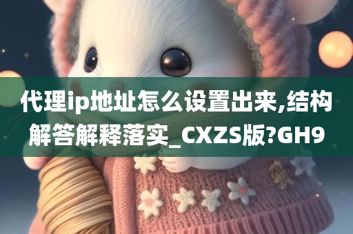 代理ip地址怎么设置出来,结构解答解释落实_CXZS版?GH9