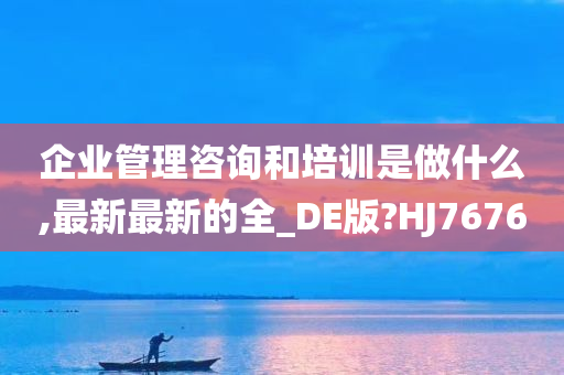 企业管理咨询和培训是做什么,最新最新的全_DE版?HJ7676