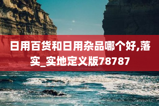 日用百货和日用杂品哪个好,落实_实地定义版78787