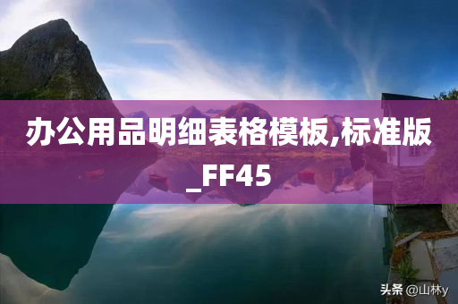 办公用品明细表格模板,标准版_FF45