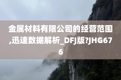 金属材料有限公司的经营范围,迅速数据解析_DFJ版?JHG676