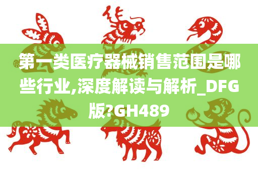 第一类医疗器械销售范围是哪些行业,深度解读与解析_DFG版?GH489