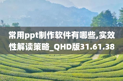 常用ppt制作软件有哪些,实效性解读策略_QHD版31.61.38