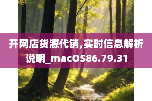 开网店货源代销,实时信息解析说明_macOS86.79.31