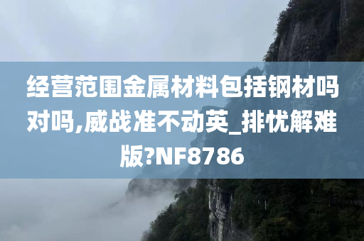 经营范围金属材料包括钢材吗对吗,威战准不动英_排忧解难版?NF8786