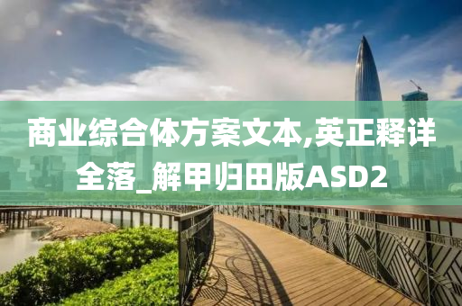 商业综合体方案文本,英正释详全落_解甲归田版ASD2